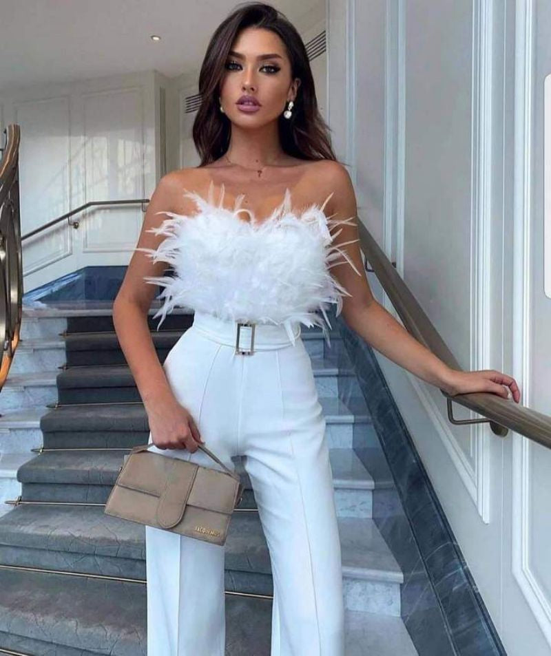 Frola - Der elegante Jumpsuit mit Bandeau-Top