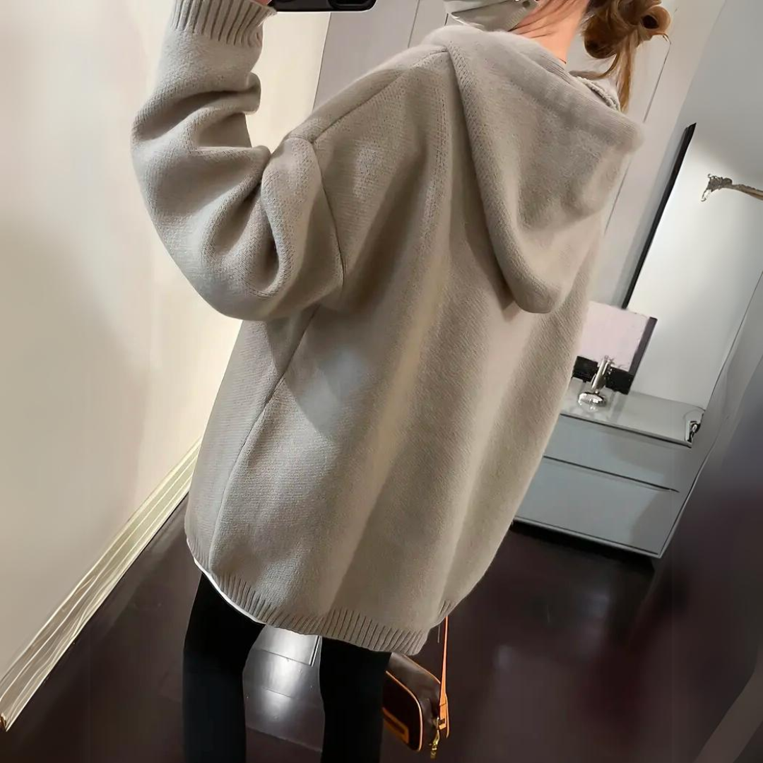 Emelia - Bequemer Damen-Hoodie mit fröhlichem Smiley-Muster