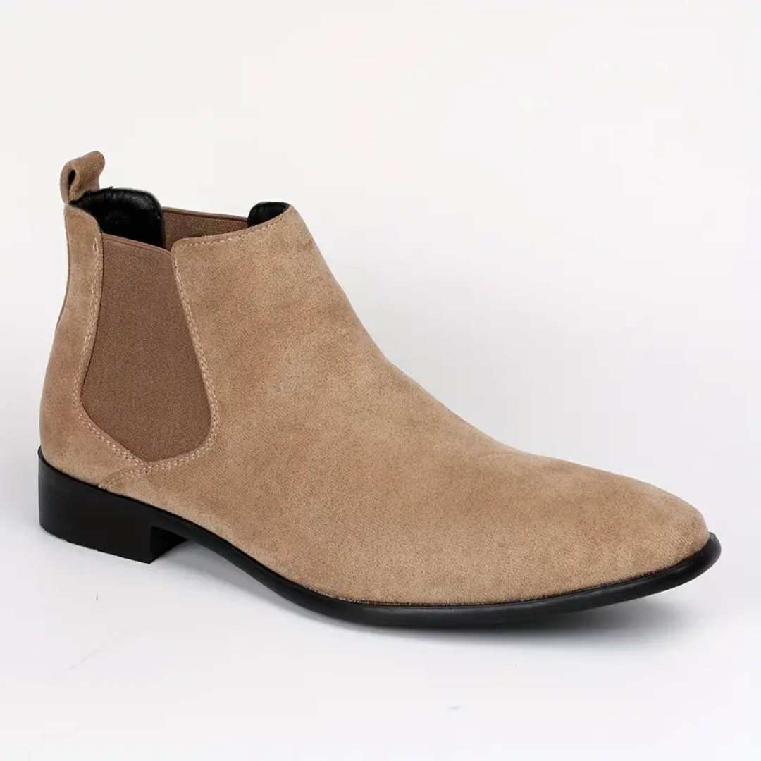 Dario – Chelsea-Stiefel aus Echtem Leder mit Niedrigem Absatz