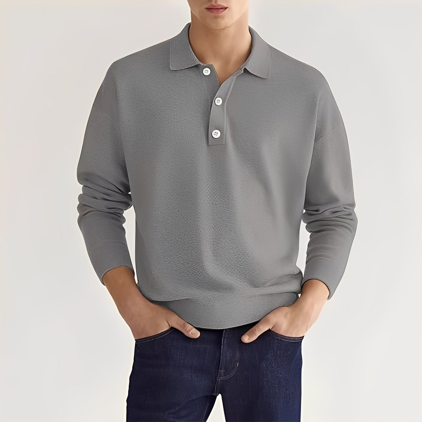 Zavier - Bequemes langes Herren-Poloshirt