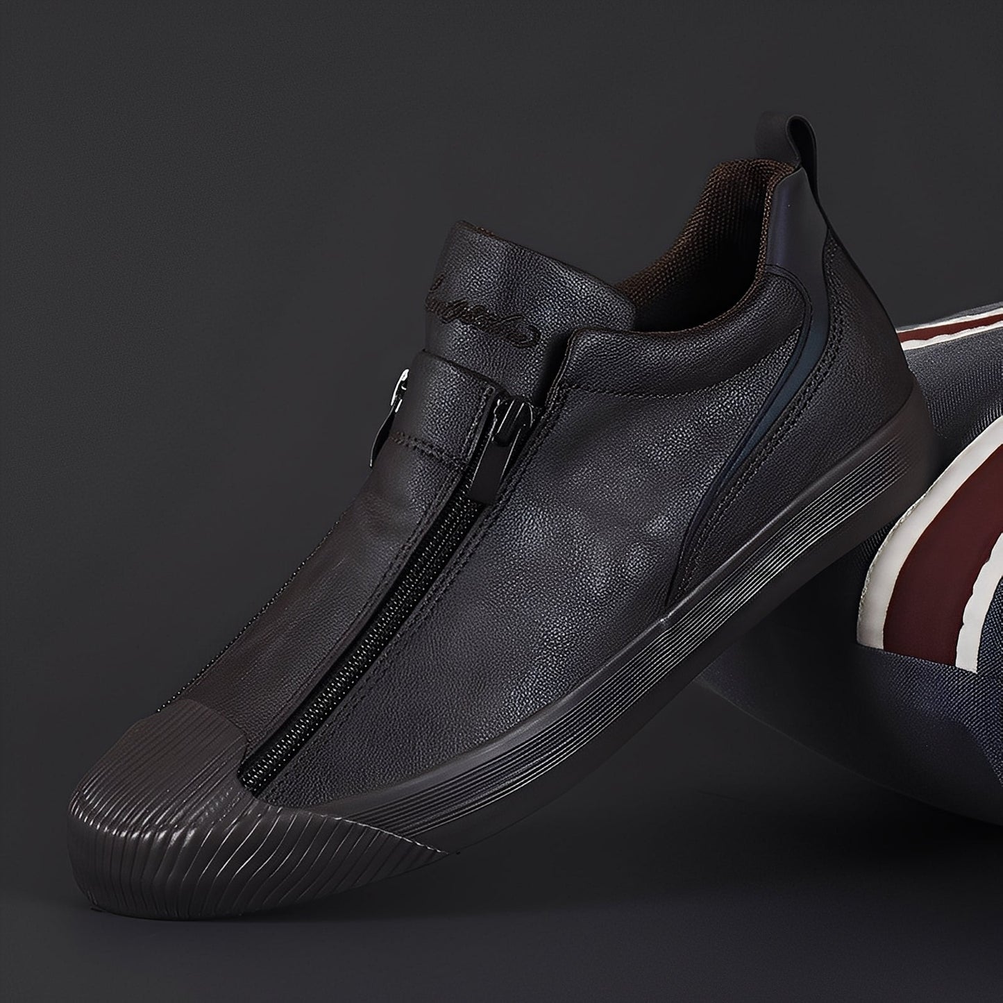 Nathan - Elegante Damenschuhe aus Leder mit Zipper