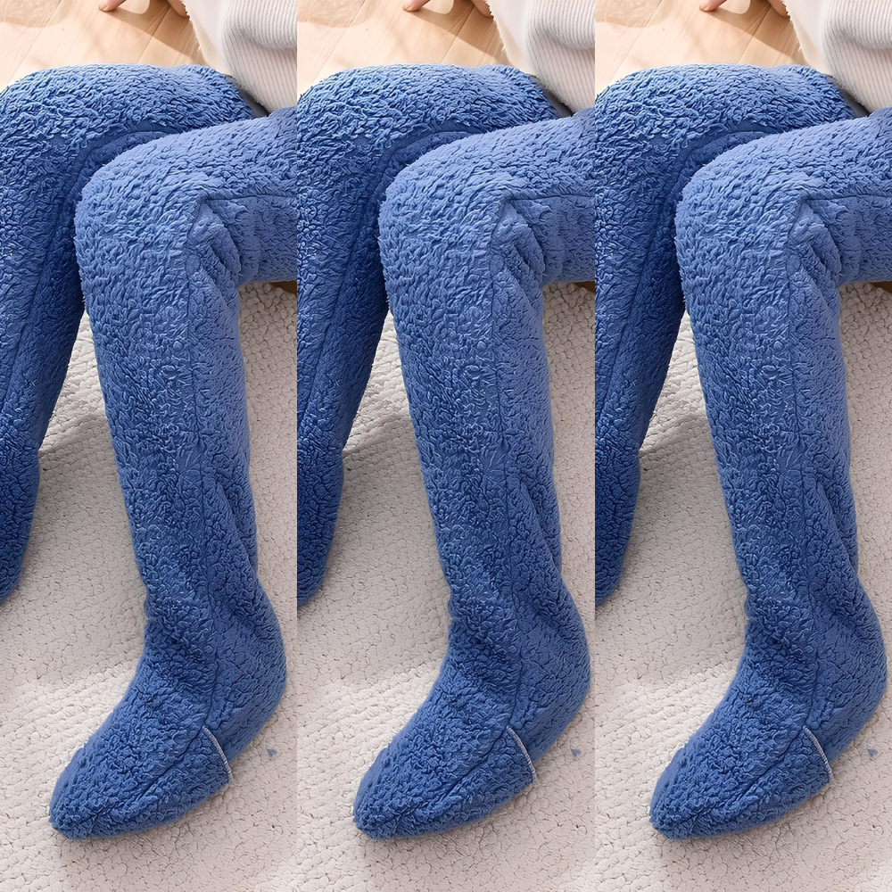 Camellia - Warme, kniehohe Wintersocken für Frauen