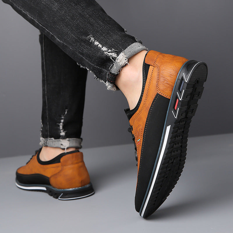Aaron - Komfortable, rutschfeste Herrenschuhe aus Leder