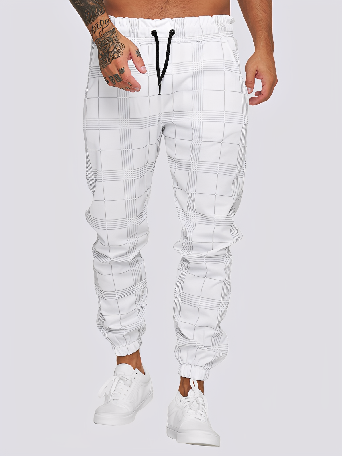 Jaeden - Stylische karierte Herrenhose