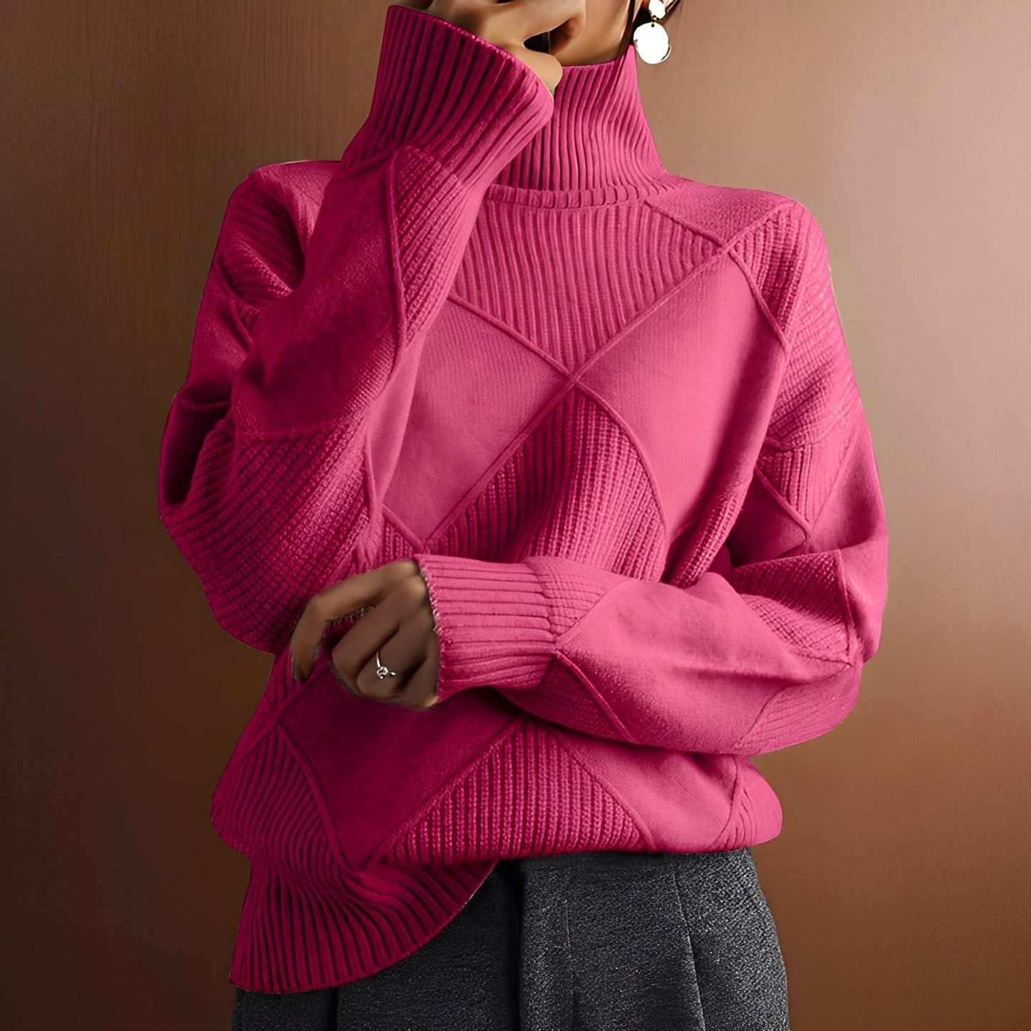 Morgan - Eleganter Damenrollkragenpullover aus Kaschmir