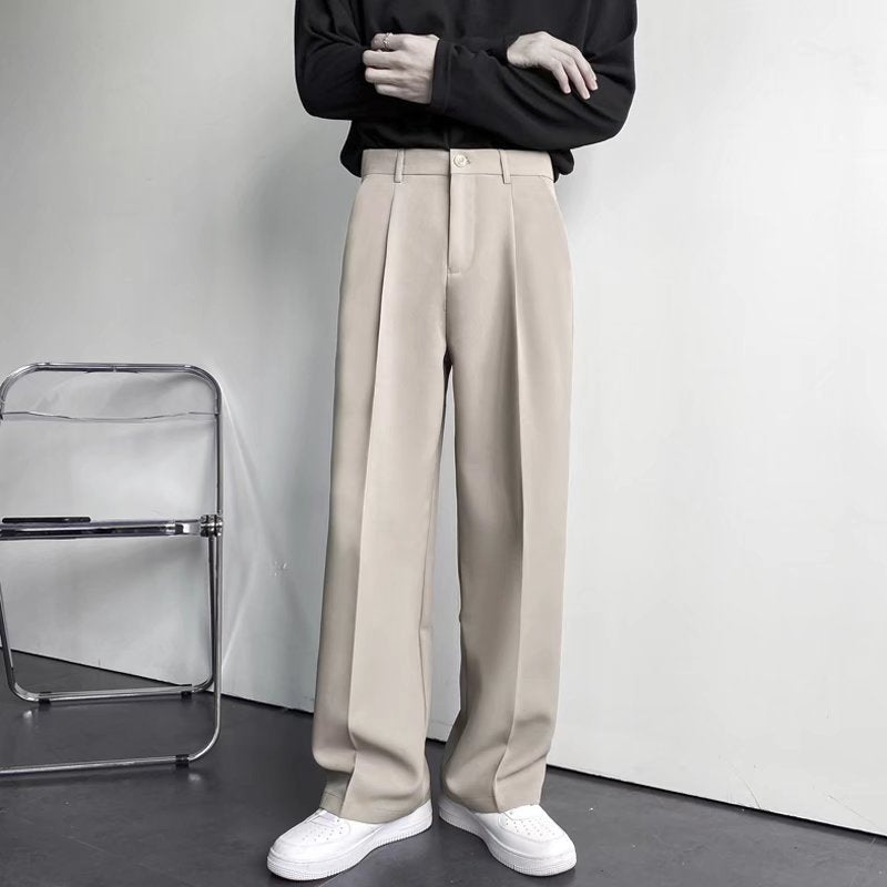 Caleb - Elegante, locker geschnittene, gerade Herrenhose
