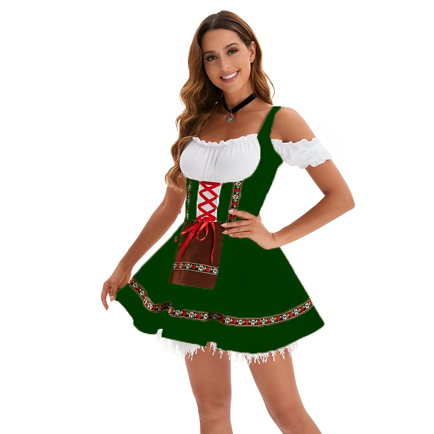 Adella - Schickes kurzes Oktoberfest-Dirndl für Damen