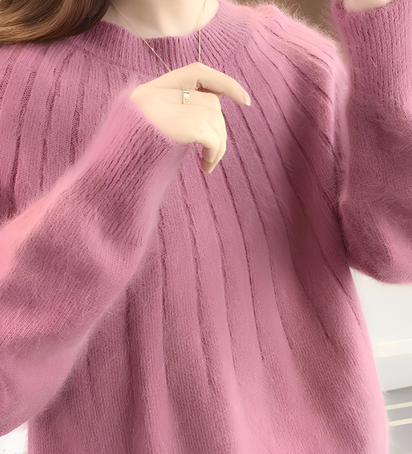 Josslyn - Eleganter, locker geschnittener Damen-Kaschmirpullover
