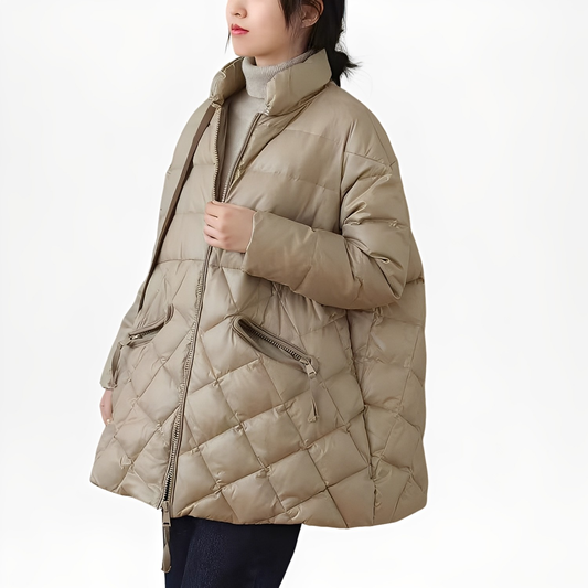 Emily - Gemütliche Frauenjacke mit Taschen und Zipper