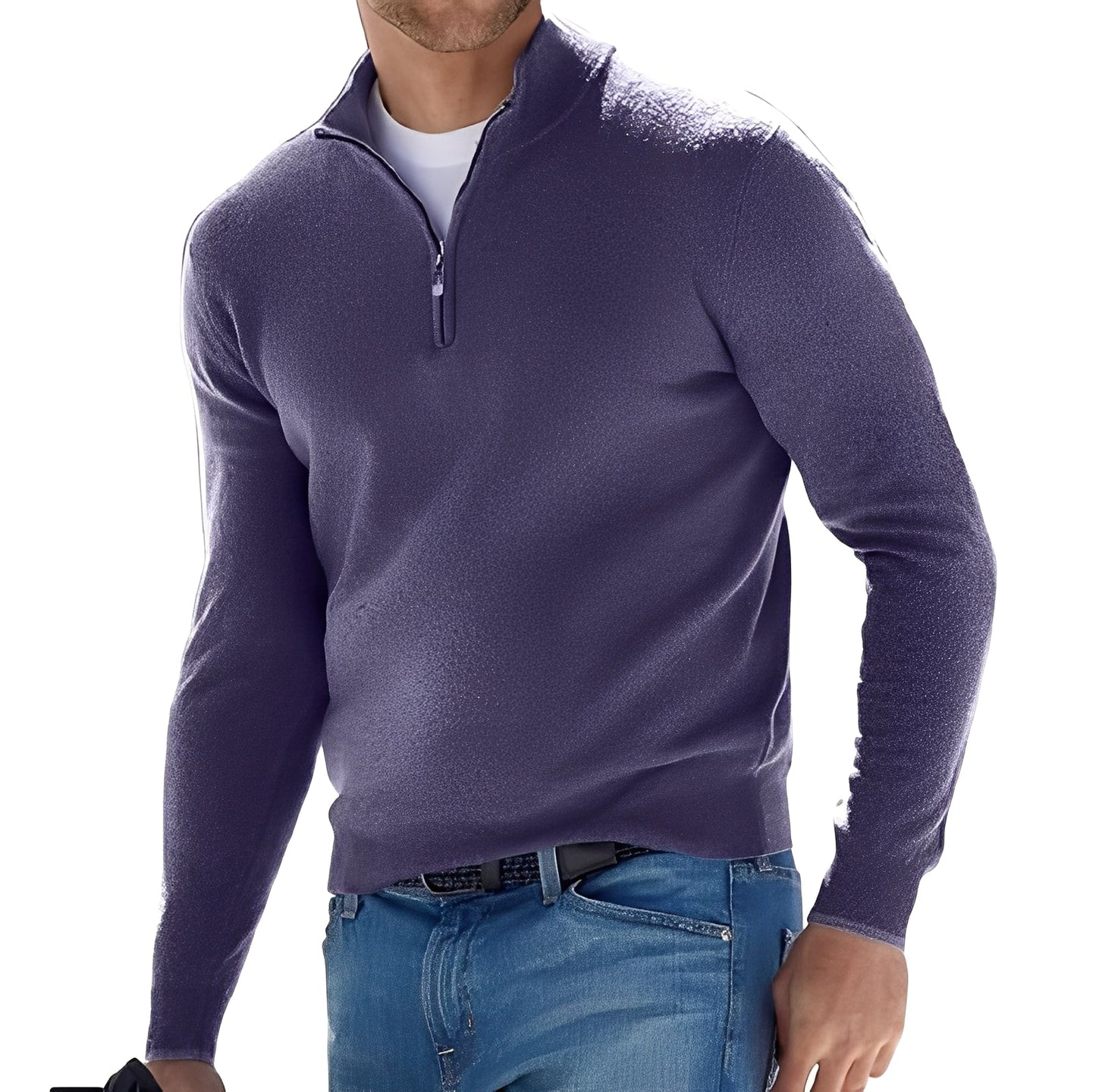 Zayne - Komfortabler Herren-Sweater mit Reißverschluss