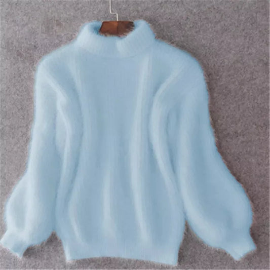 Brenda – Vintage Pulli im Angora-Look