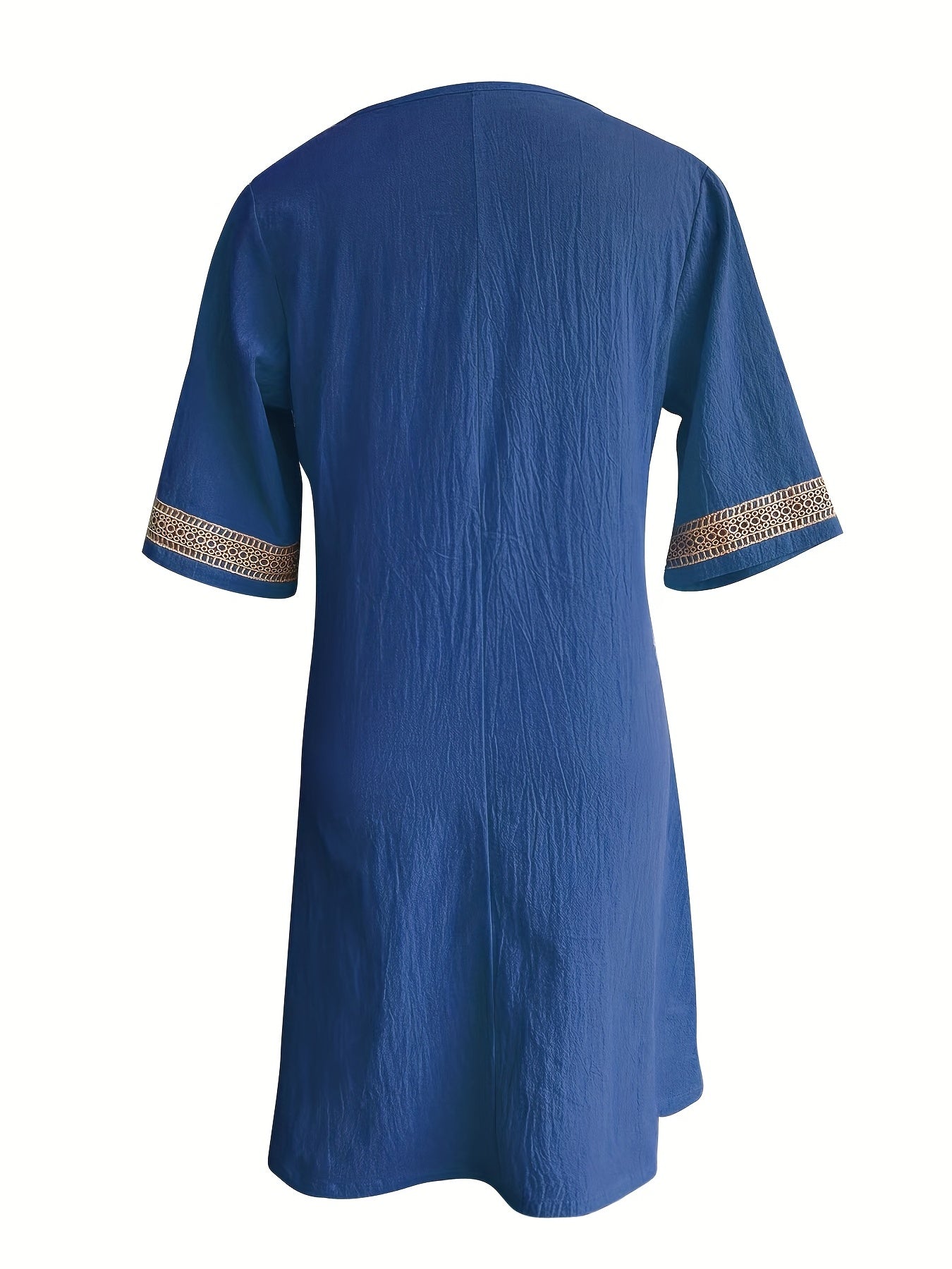 Lana – Tunika-Kleid mit V-Halsausschnitt und Spitze