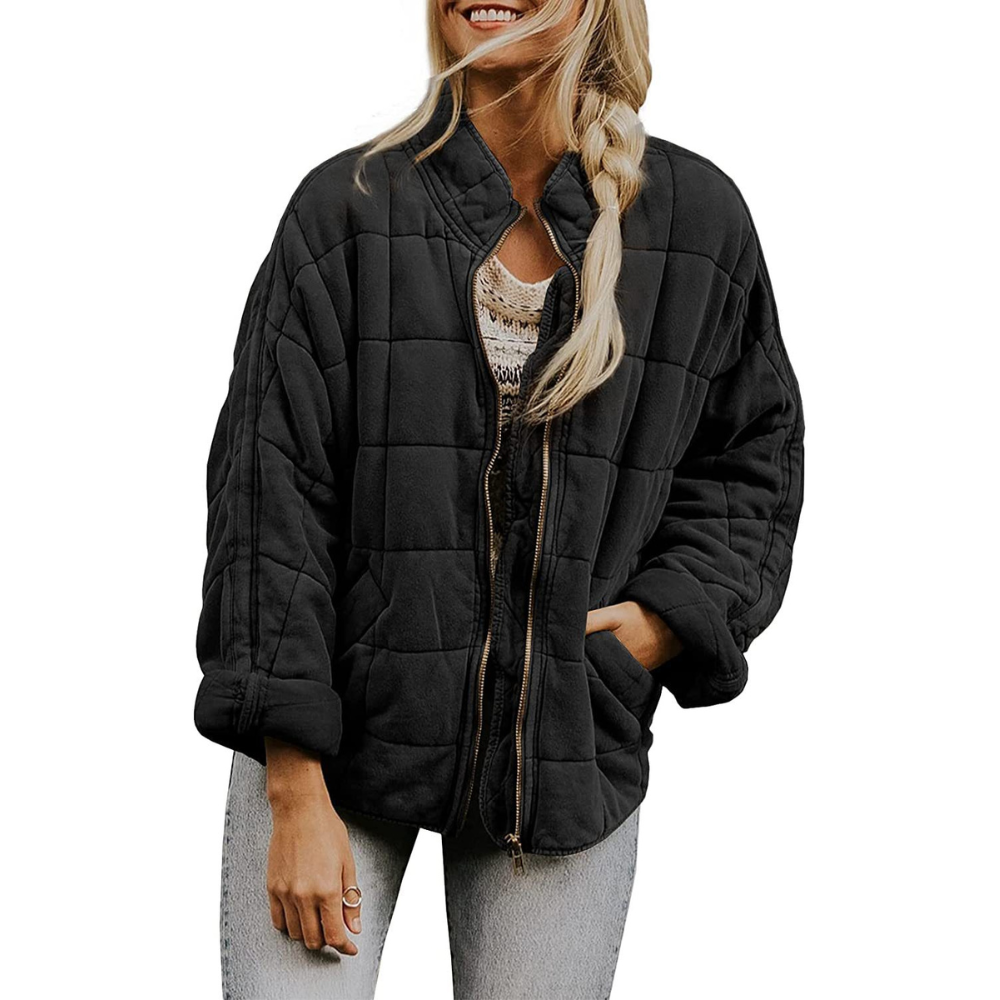 Reilly - Warme, lockere Damenjacke mit Taschen