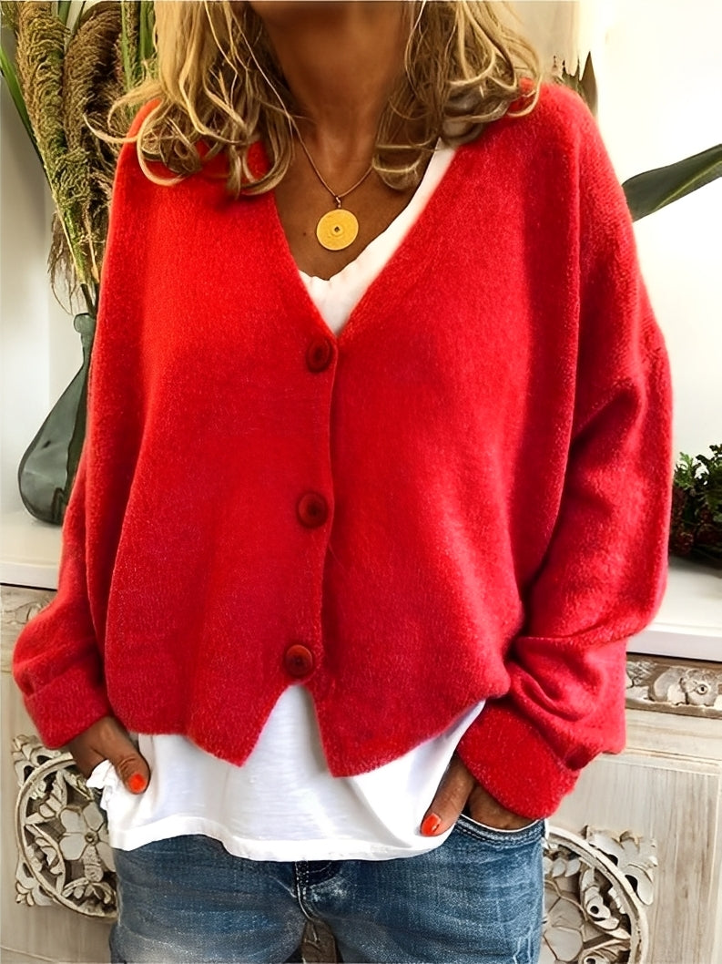 Deena - Gemütlicher, weiter, warmer Damen-Cardigan