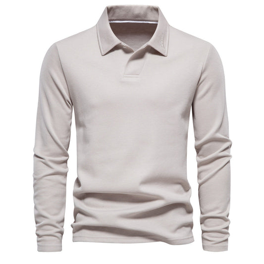 Elvin - Lockeres, klassisches Langarm-Poloshirt für Herren