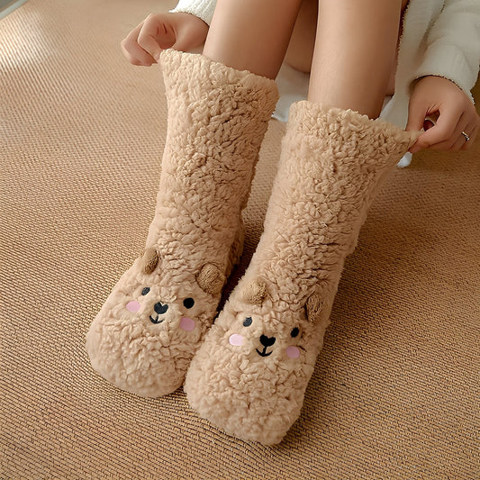 Caelie - Trendige, kuschelige, dicke Fleece-Socken für Damen