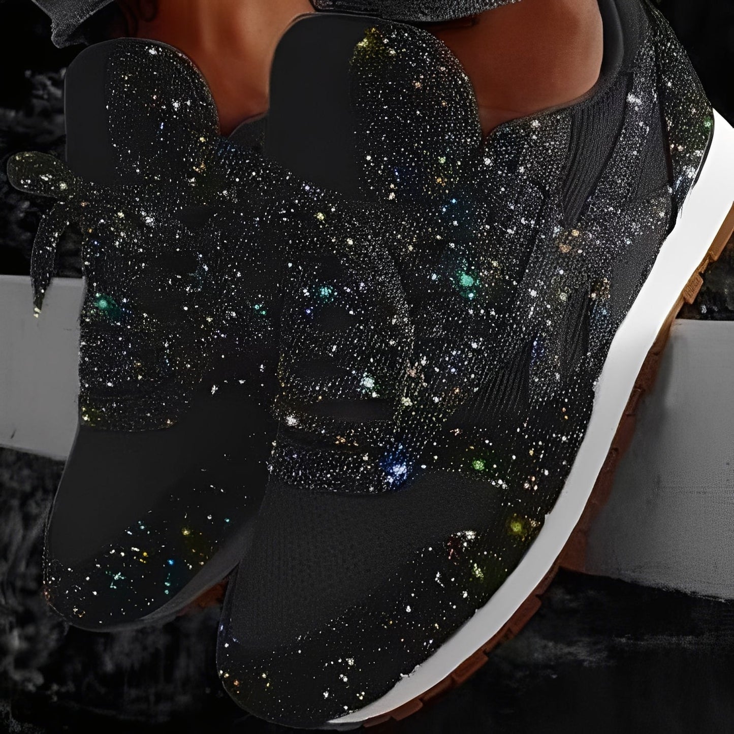 Kaycee - Schimmernde, gemütliche Muffin-Sneaker für Damen