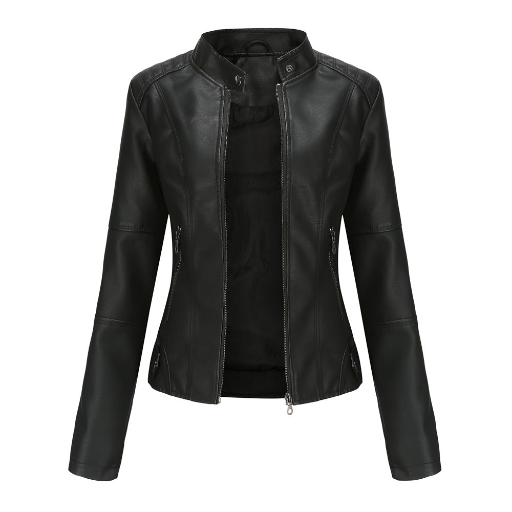 Martha - Modische, enge Damenlederjacke