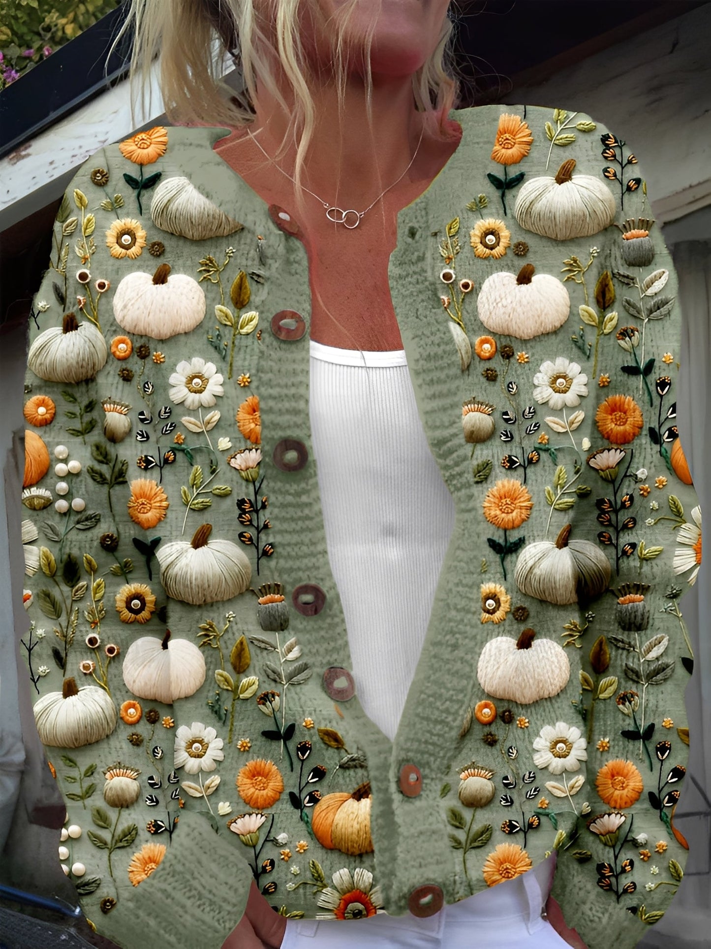 Kandace - Schicker Damen-Cardigan mit Blumenprint