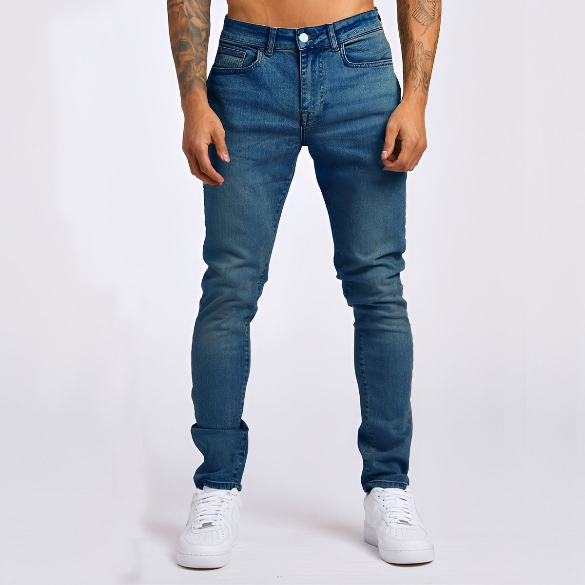 Radovan - Bequeme schmal geschnittene Stretch-Jeans für Männer