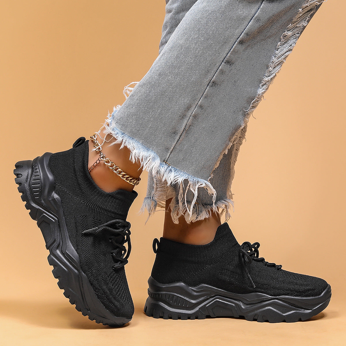 Wendi - Bequeme, lockere Strick-Sneaker für Damen