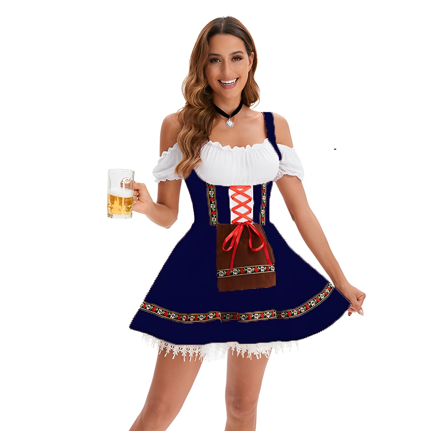 Adella - Schickes kurzes Oktoberfest-Dirndl für Damen