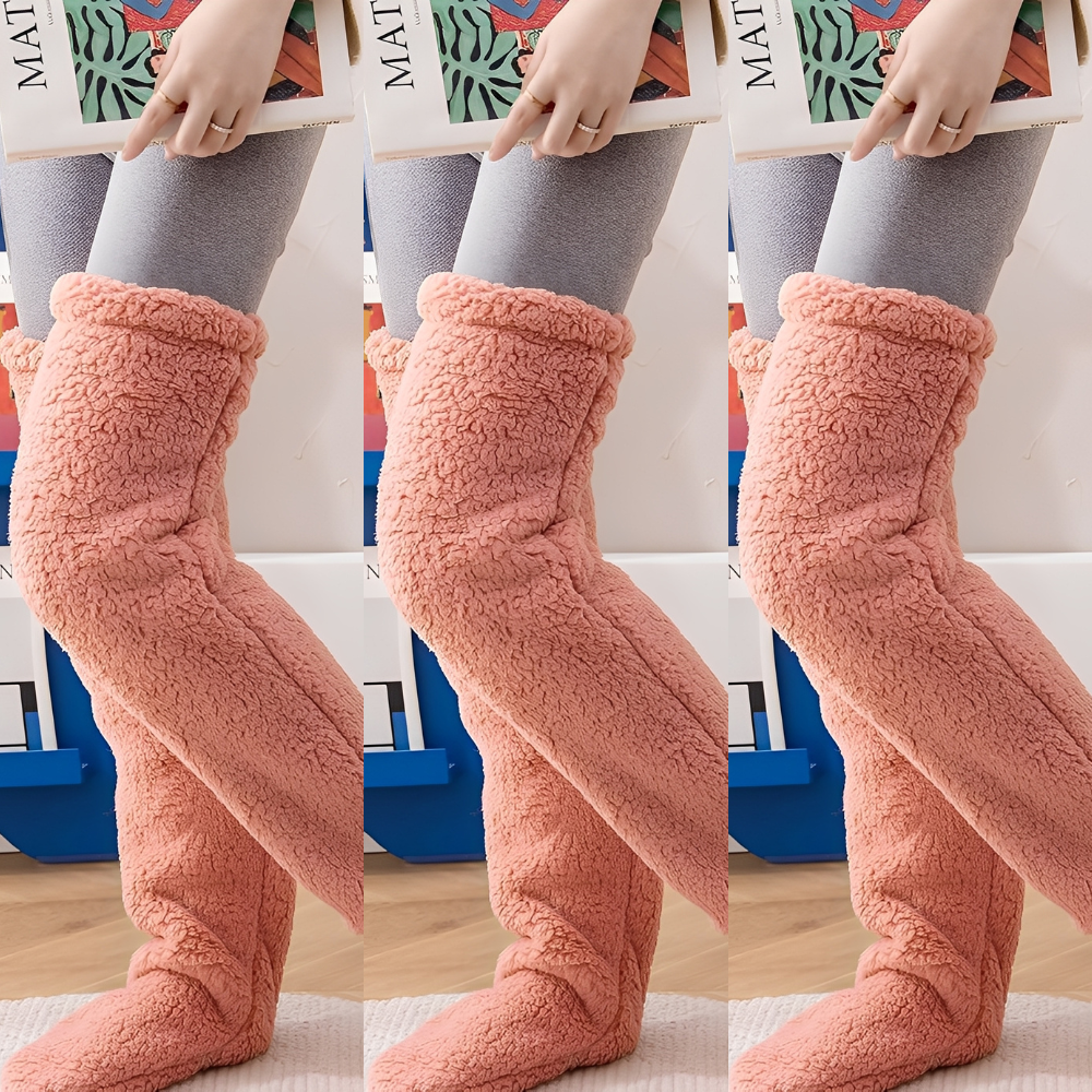 Camellia - Warme, kniehohe Wintersocken für Frauen