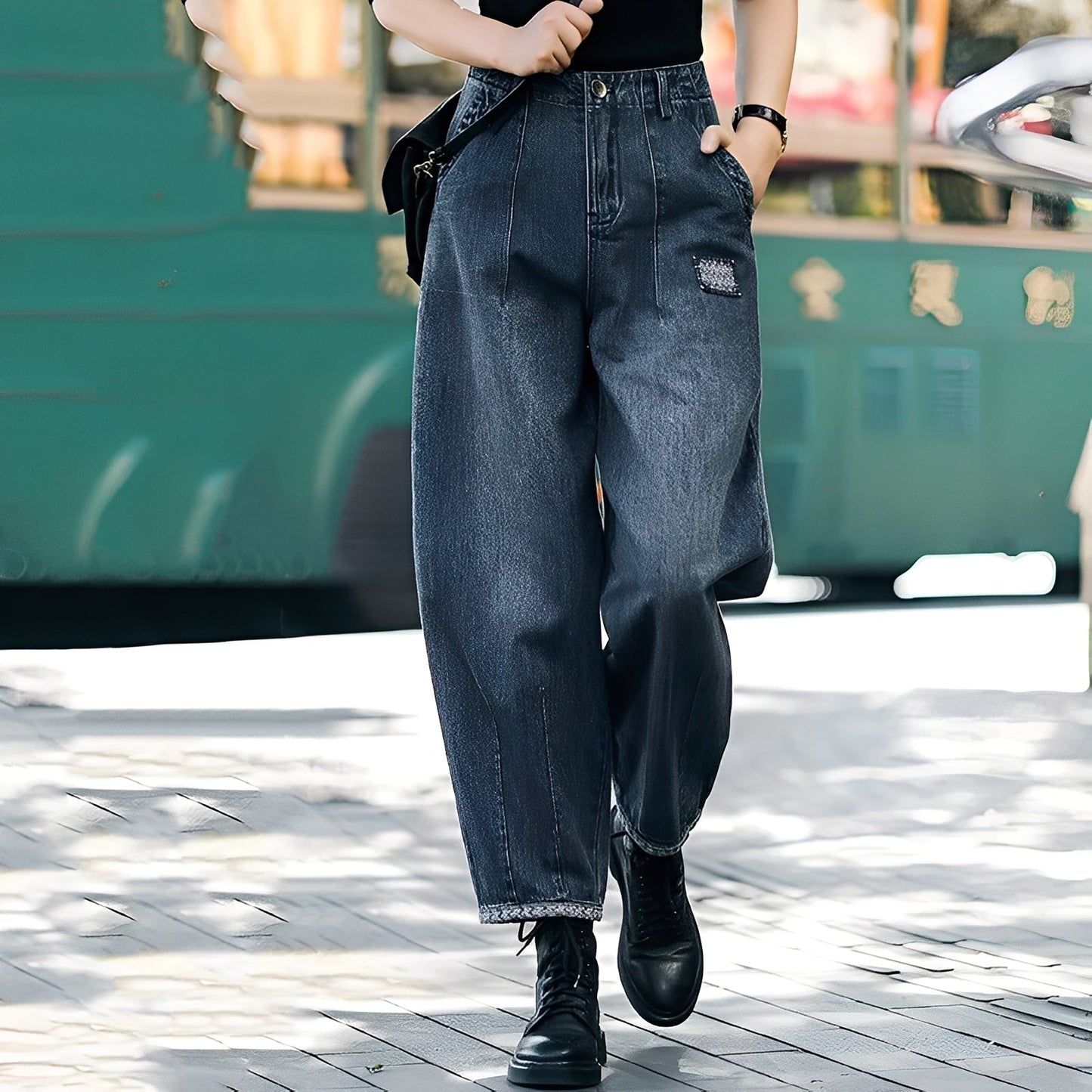 Shirlee - Schicke hochgeschnittene Damenjeans