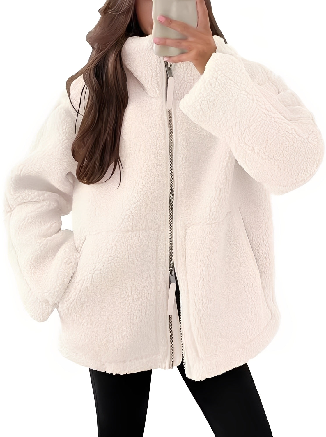 Rowena - Elegante Damen-Wolljacke mit Reißverschluss