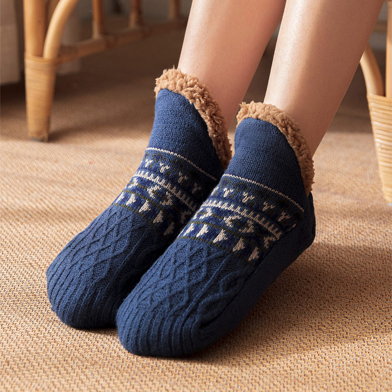 Nichole - Elegante, warme Antirutsch-Socken für Damen