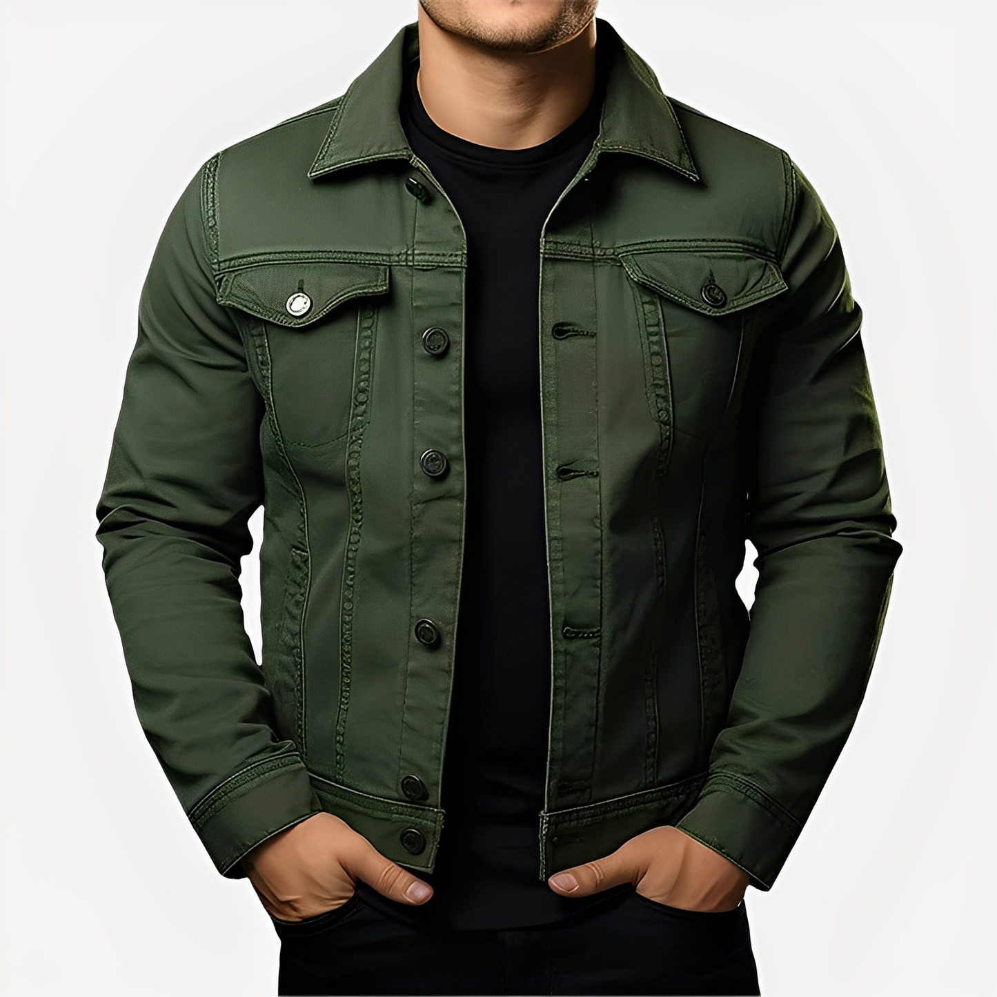 Smith - Klassische Herrenjacke aus dickem Stoff