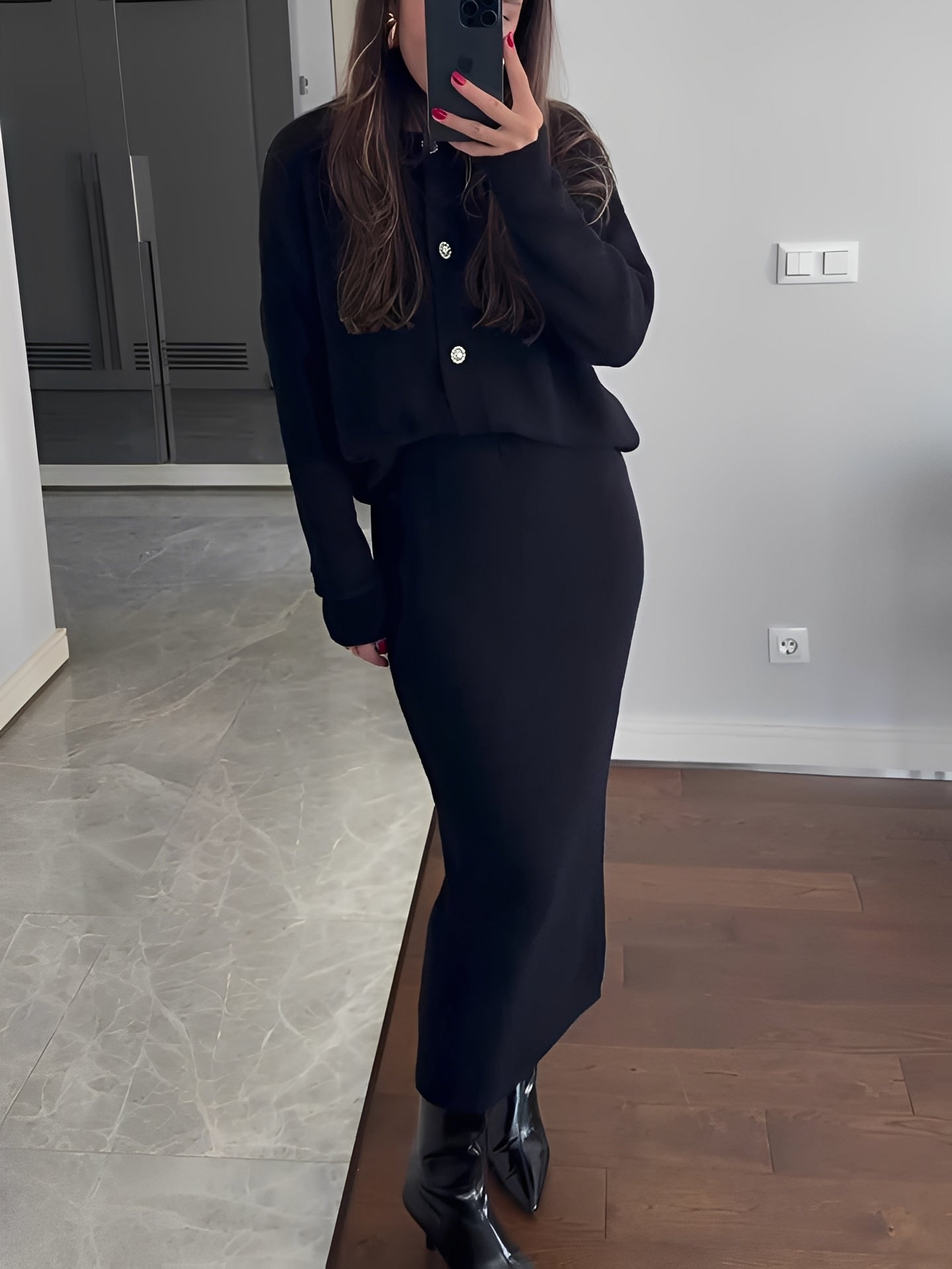 Cecilia - Schickes Set aus Jacke und Rock für Frauen