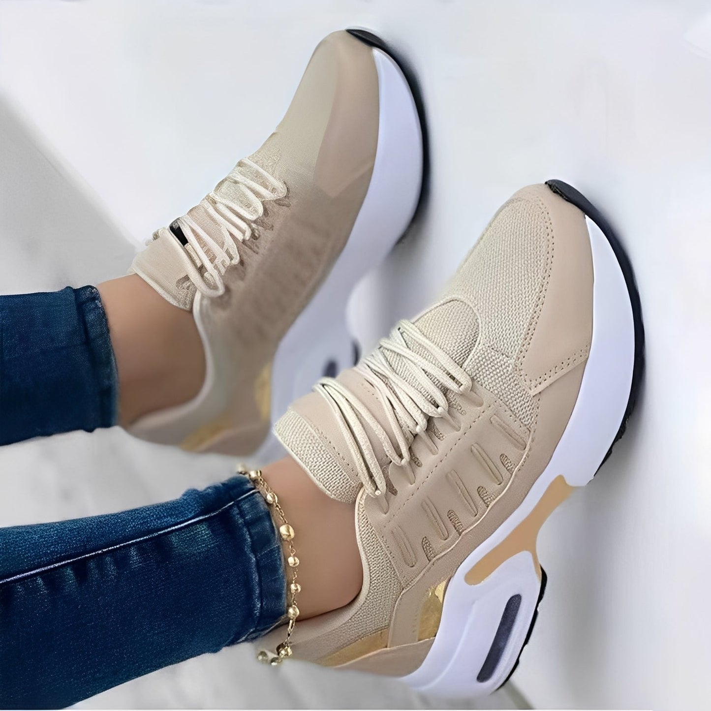 Evaline - Bequeme Damen-Sneaker aus Mesh