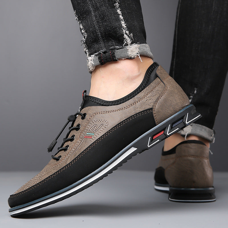 Aaron - Komfortable, rutschfeste Herrenschuhe aus Leder