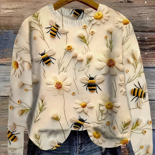 Eunice - Damenpullover aus Wolle im traditionellen Stil