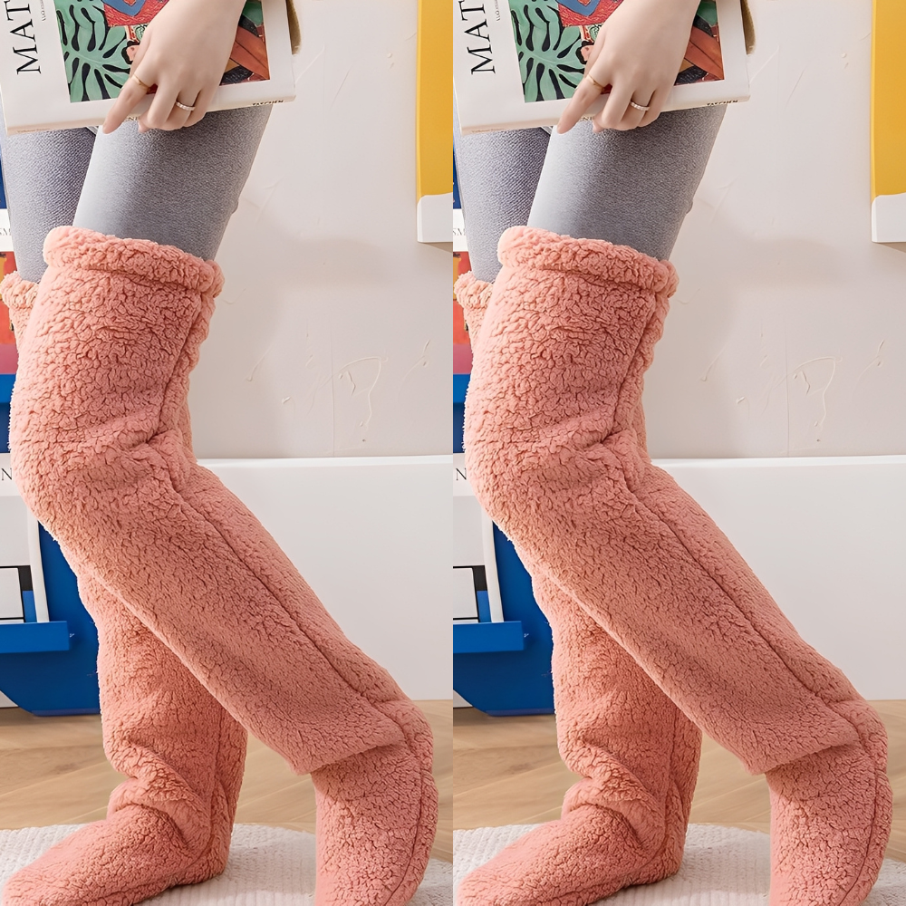 Camellia - Warme, kniehohe Wintersocken für Frauen