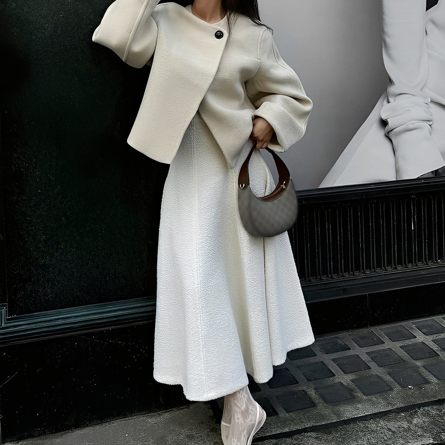 Beatrice - Eleganter Wollkurzmantel für Damen