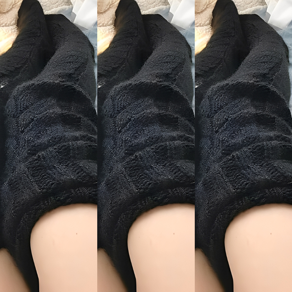 Hailee - Weiche, gestrickte Overknee-Socken für Damen