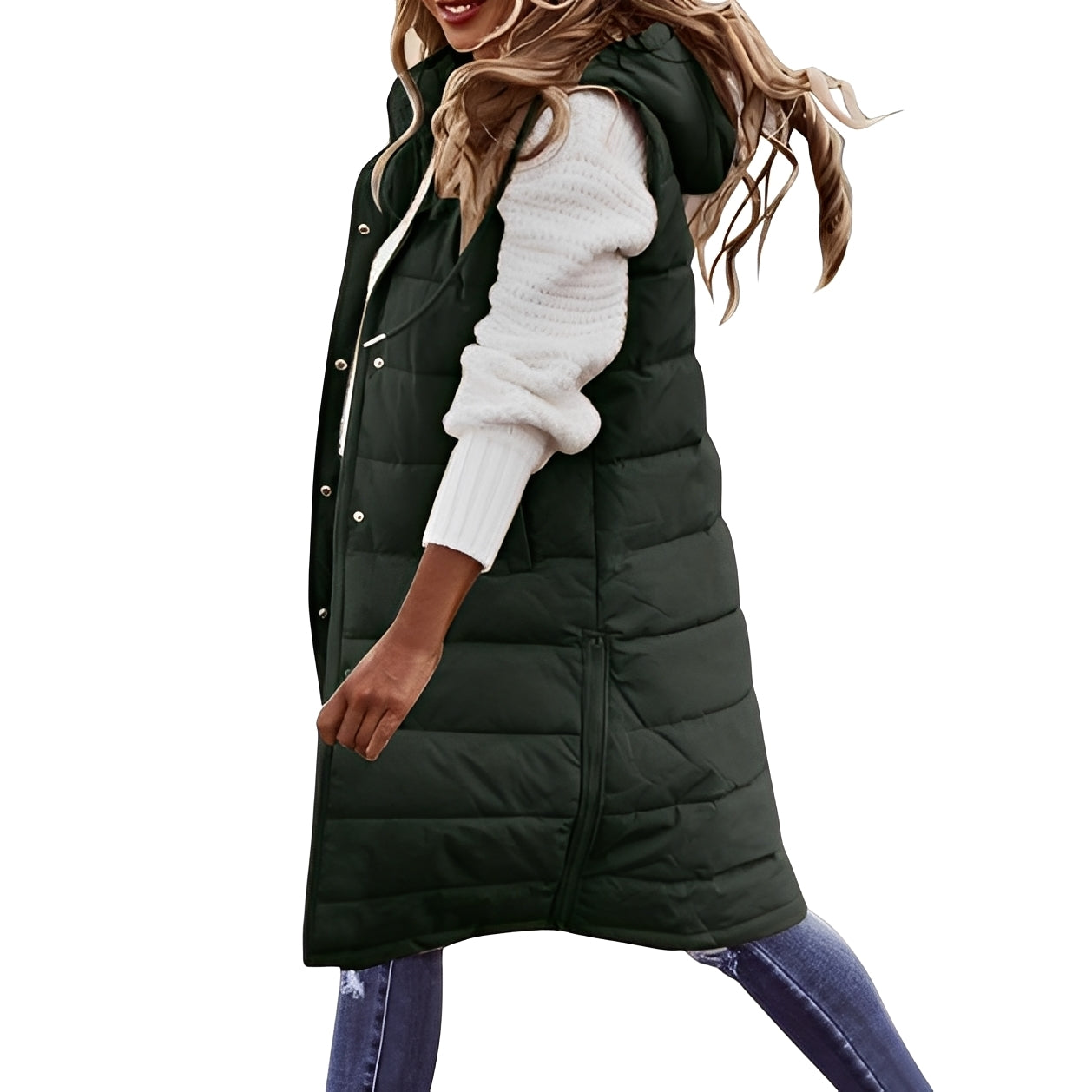Brenna - Stilvolle lange Damen-Daunenjacke