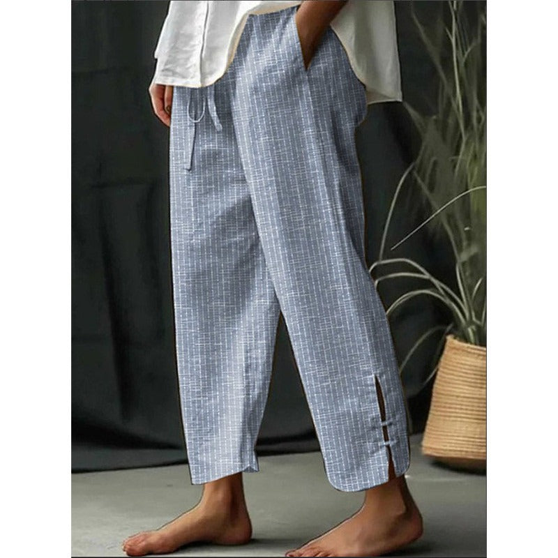 Elaine – Gestreifte Hose mit Taschen
