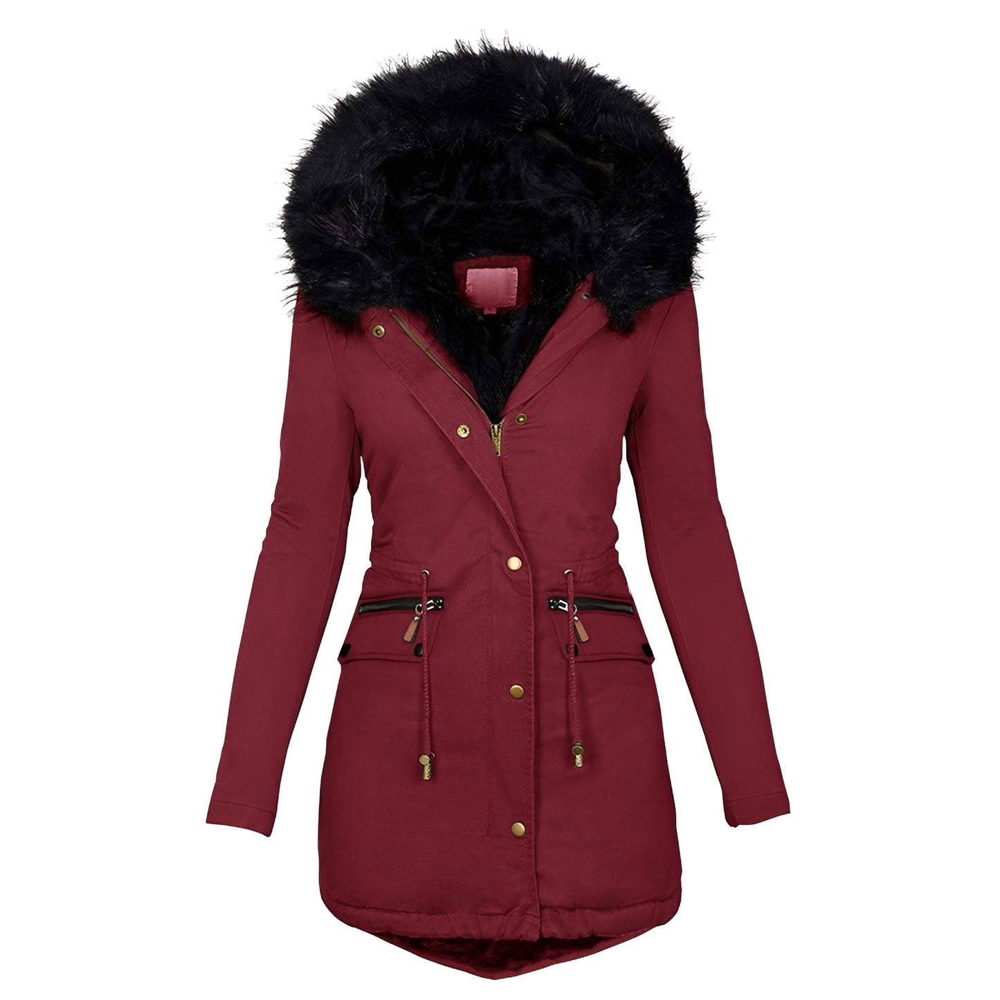 Camilla - Elegante, warme Jacke für Frauen mit Fell