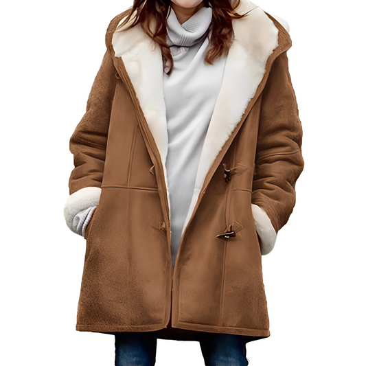 Madilyn - Freizeitdufflecoat mit Kapuze für Damen