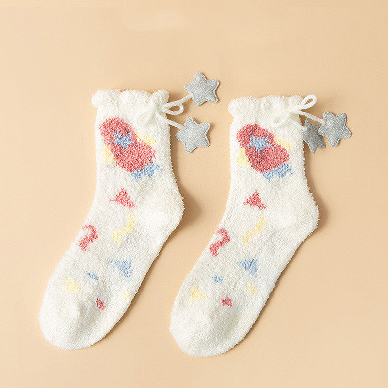 Ramona - Schicke, warme Damen-Fleece-Wintersocken