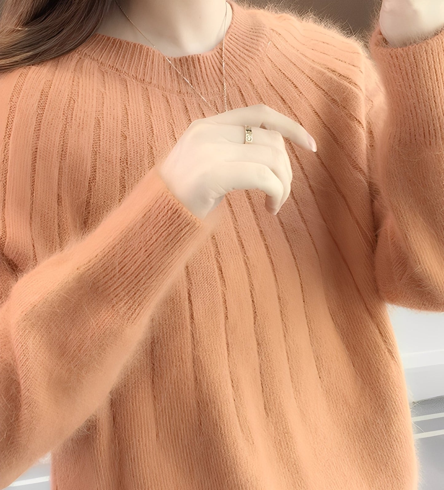 Josslyn - Eleganter, locker geschnittener Damen-Kaschmirpullover