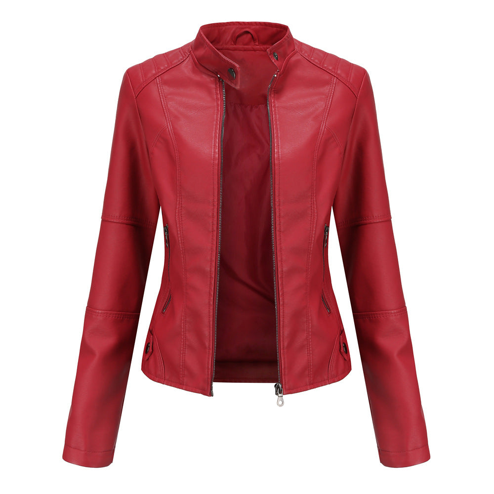 Martha - Modische, enge Damenlederjacke