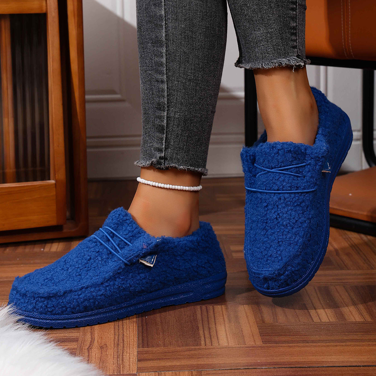 Mellony - Moderne flache Teddyschuhe für Frauen