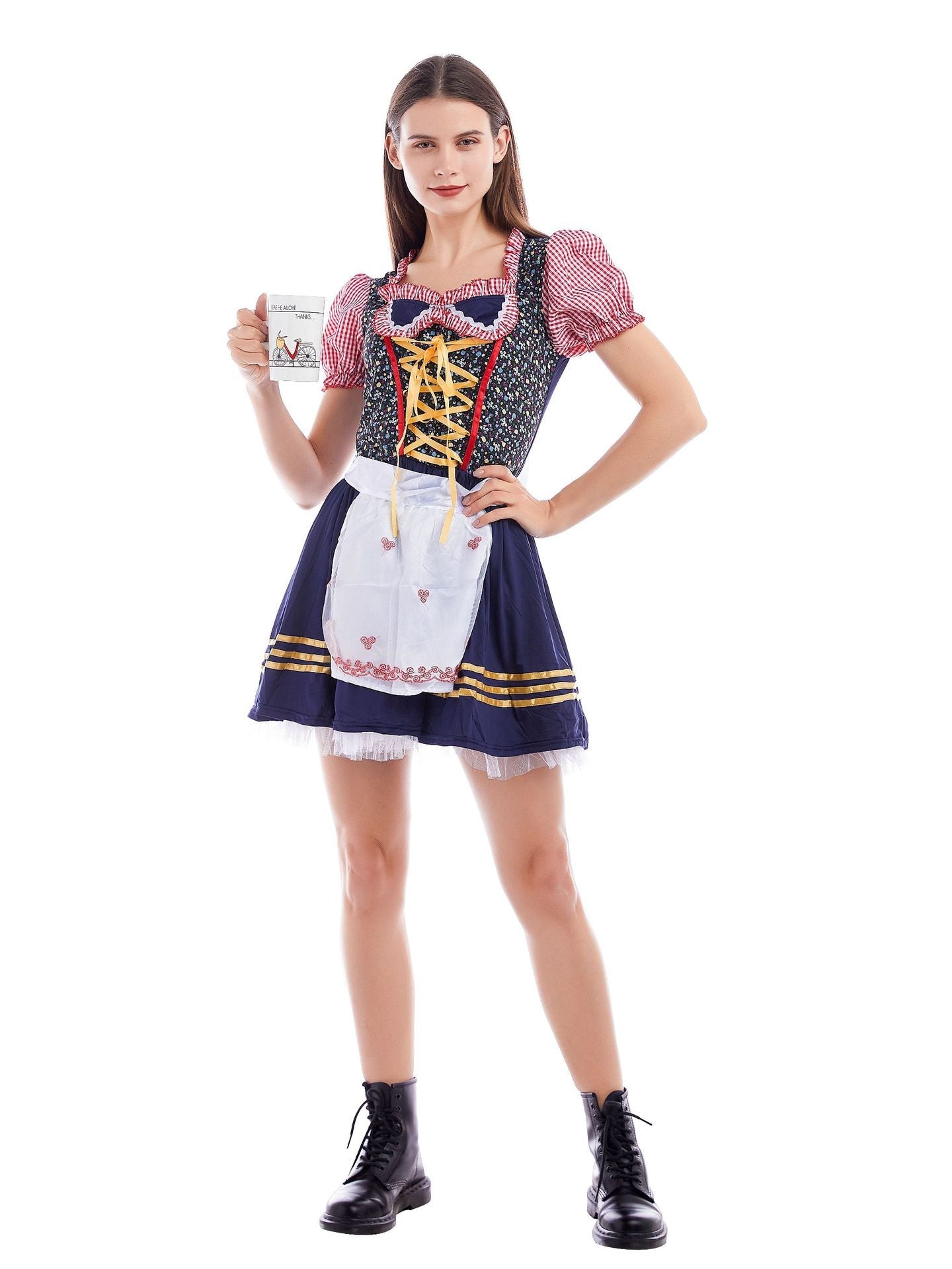Charisse - Figurbetontes Damen-Midikleid fürs Oktoberfest