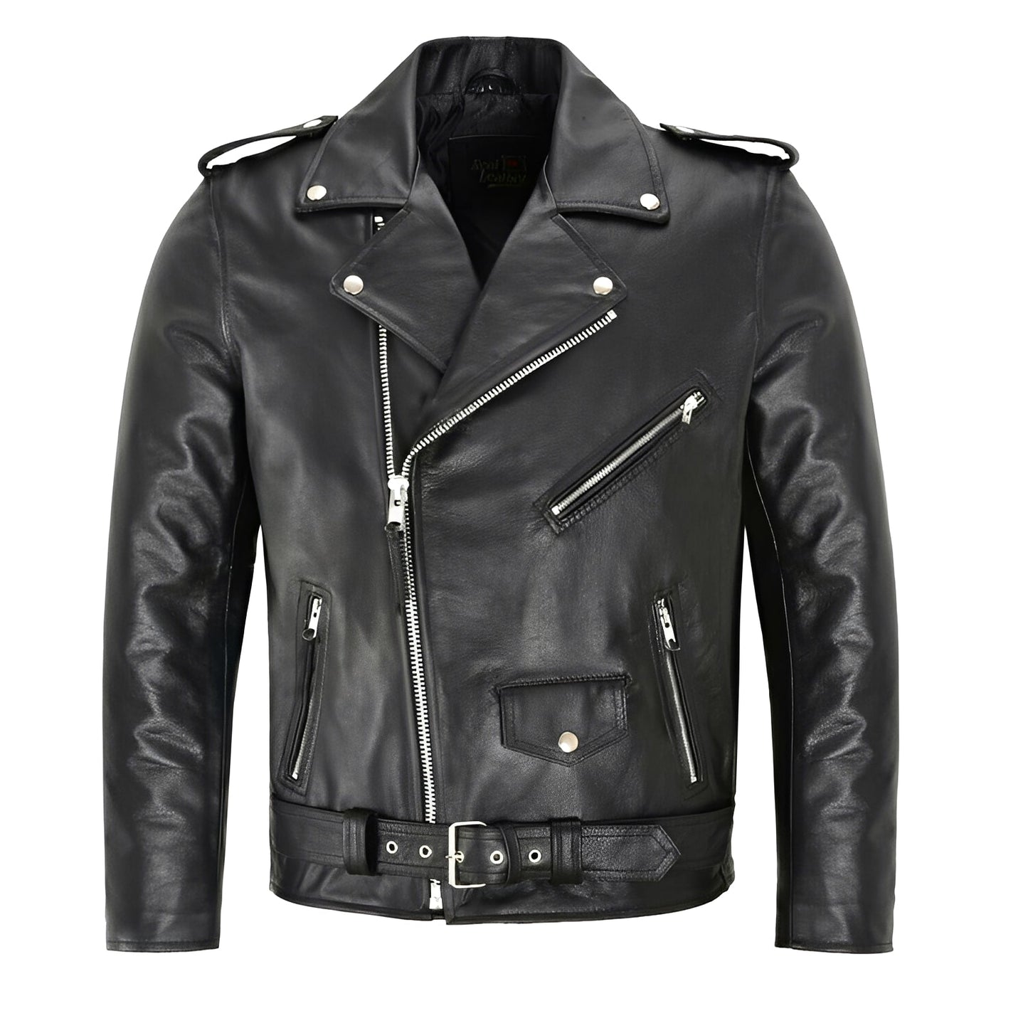 Elwin - Herren-Lederjacke mit mehreren Taschen