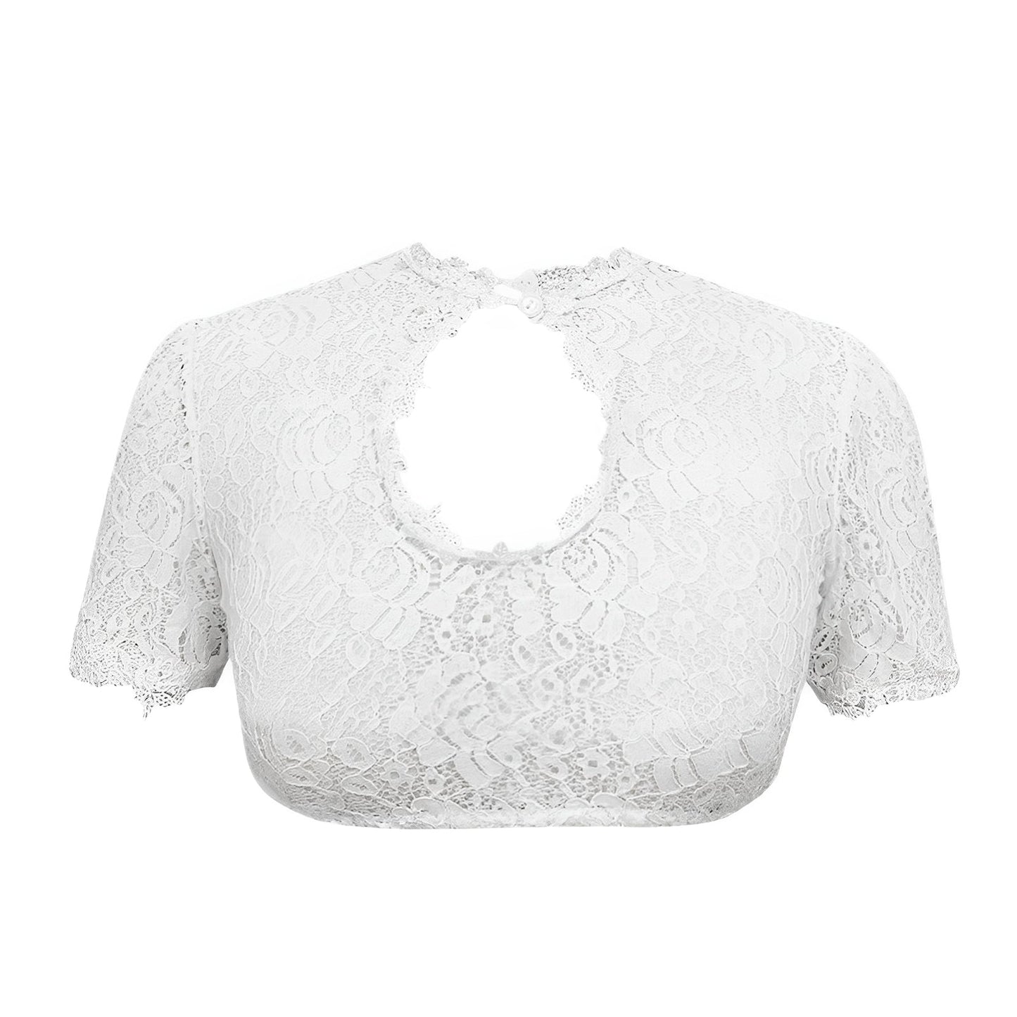 Selby - Damen-Oktoberfest-Bluse mit Spitze