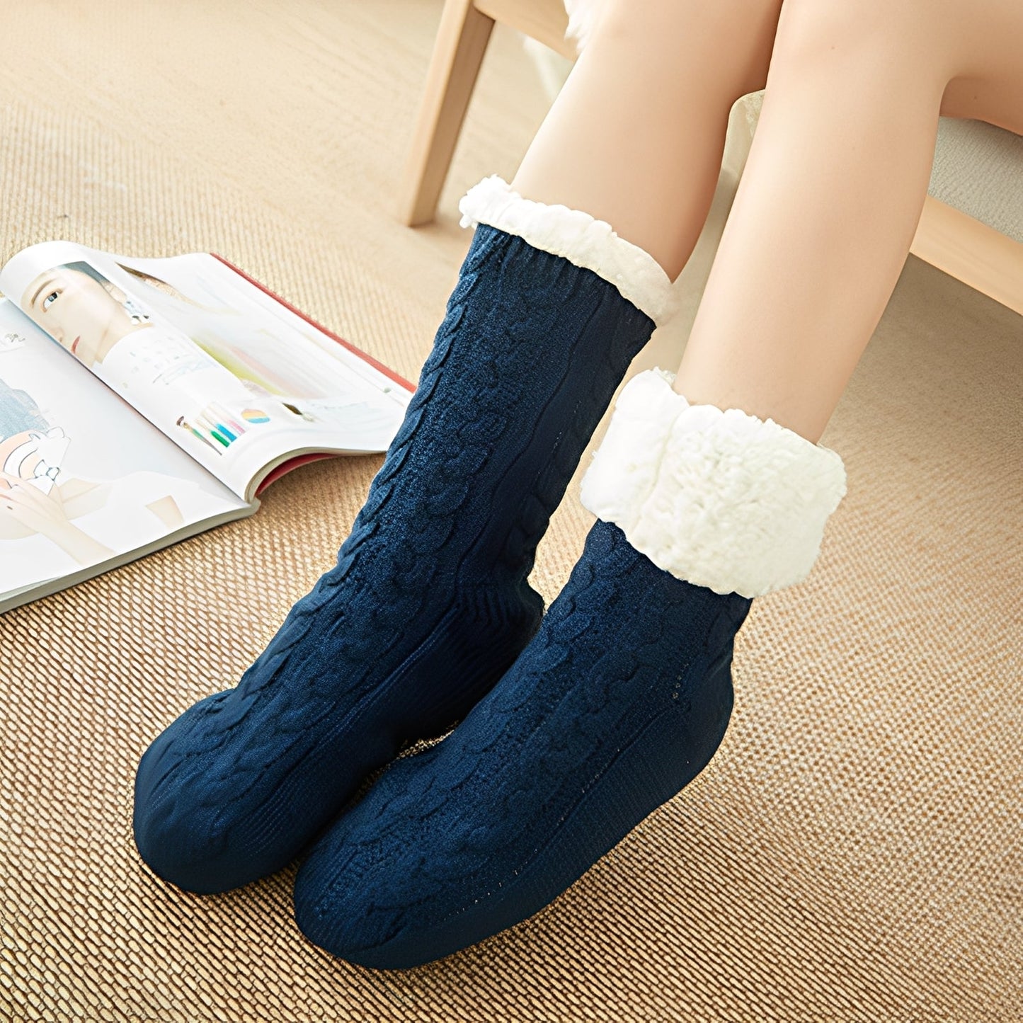 Jessica - Weiche Winter-Plüschsocken für Frauen und Männer